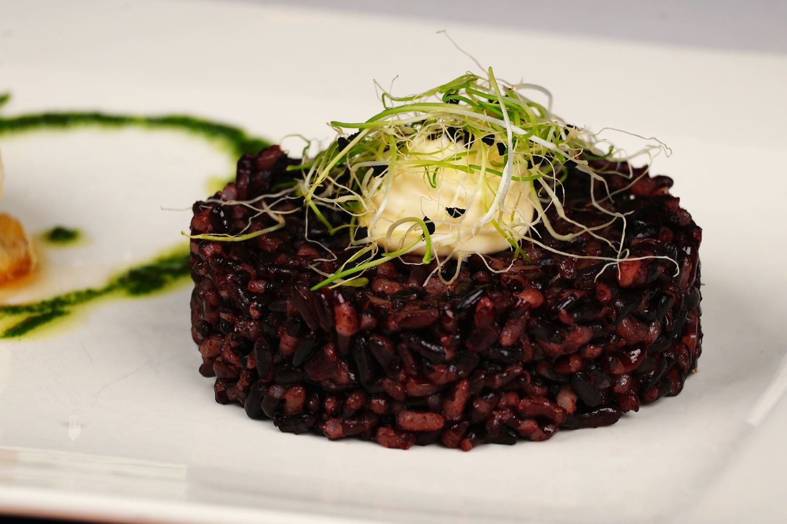 Black rice specialty dish